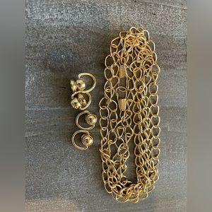 NEW Bundle of 46 inch chain and 2 set of screw loops for purse conversions